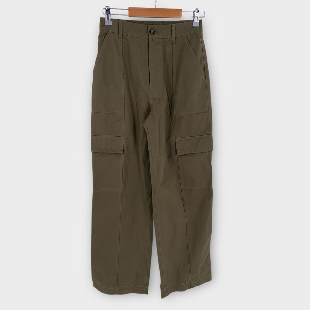NWT Altar'd State Wide Leg Army Green Cargo Pants M